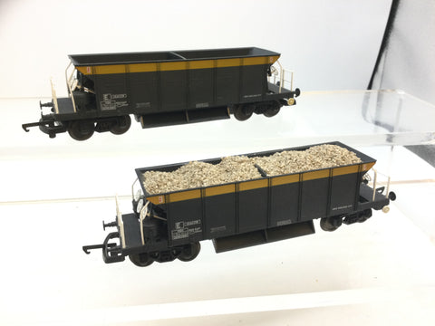 Lima 305667 OO Gauge Departmental YGH Seacow Bogie Ballast Hopper x2