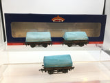 Bachmann 33-079Z OO Gauge Set of 3 Departmental China Clay Wagons