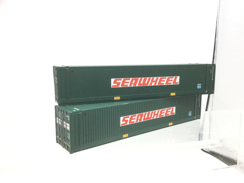 Bachmann OO Gauge 40ft Containers Seawheel x2