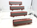 Revolution Trains IPA-461A OO Gauge IPA/TDT-452 Quad Car Carrier Wagons w Roofs/Screens