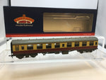 Bachmann 39-027H OO Gauge BR Red/Cream Mk1 Corr 2nd Coach W24166 Weathered