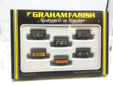 Graham Farish FA731111 N Gauge Set of 6 Private Owner Wagons (Lot 3)