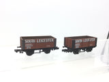Graham Farish 2115 N Gauge 6 Plank Wagon South Leicester x2