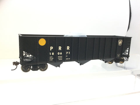 Bachmann 18715 HO Gauge 3 Bay Open Hopper Wagon PRR 180671