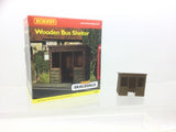 Hornby R8680 OO Gauge Wooden Bus Shelter