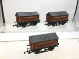 Hornby R211 OO Gauge Lime Wagon Minera Lime Co x3 (Unboxed)