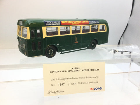 Corgi CC25802 1:50 Scale Weymann Bus King Alfred Motor Services (DGD BOX)