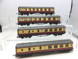 Hornby R1094 OO Gauge Maroon/Cream Stanier Coaches x4