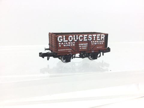 Graham Farish 377-2012K N Gauge 7 Plank Wagon Gloucester
