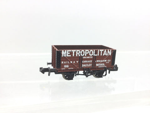 Graham Farish 377-150K N Gauge 8 Plank Wagon Metropolitan 188