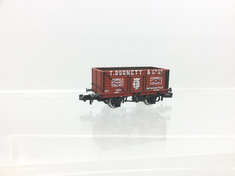 Graham Farish 377-125K N Gauge 8 Plank Open Wagon T Burnett & Co
