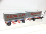 Faller 1630 HO Gauge Car System Man F90 Trailer Truck Sudkraft (NEEDS ATTN)