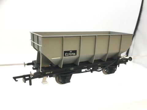 Hornby R6677 OO Gauge BR Grey 21t Hopper Wagon E270706