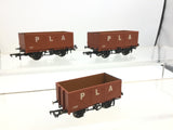 Oxford Rail GV6015 OO Gauge Port of London Authority 7 Plank Wagon Triple Pack