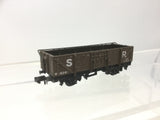 Peco NR-10S N Gauge SR 15ft 9 Plank Wagon with High Bar 6241