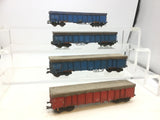 Fleischmann HO Gauge NS Bogie Gondola Wagon x4 (Weathered)