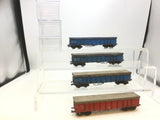 Fleischmann HO Gauge NS Bogie Gondola Wagon x4 (Weathered)