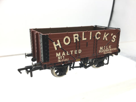 Bachmann 37-2016K OO Gauge 7 Plank Wagon Horlicks, Slough