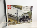 Busch 1410 HO/OO Gauge Concrete Farm Shed Kit