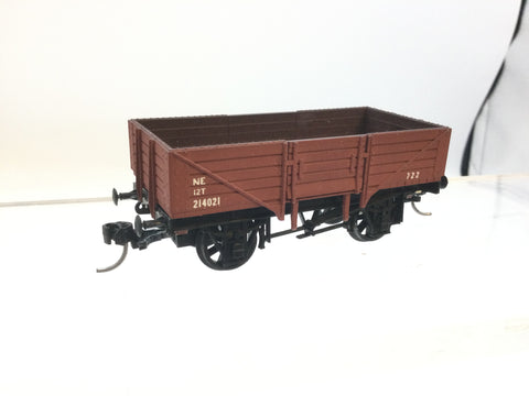 Dapol B13 OO Gauge 5 Plank Wagon LNER Oxide 214021 (KADEE COUPLINGS)