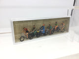 Preiser 10091 HO/OO Gauge Cyclists (6) Exclusive Figure Set