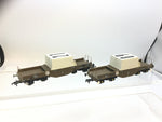 Bachmann 38-345A/38-346A OO Gauge BR FNA Nuclear Flask Wagons