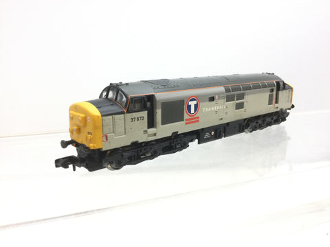 Graham Farish 371-161 N Gauge Transrail Class 37 No 37672