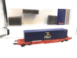 Roco HO Gauge DB Cargo Container Wagon 81 80 475 3 412-3 (P&O Container)