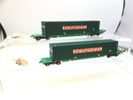 Bachmann 37-301B OO Gauge Pair of Intermodal Container Wagons Seawheel
