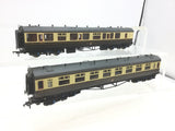 Bachmann OO Gauge GWR Choc/Cream Collet Coaches x2