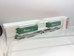 Fleischmann 825028 N Gauge AAE Sdggmrs/T2000 Dbl Pocket Wagon w/Eucon Load VI