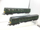 Lima 205137/205139 OO Gauge BR Green 2 Car Class 117 DMU