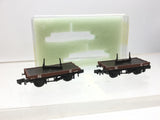 Peco NR-39E N Gauge NE Bolster Wagon Bauxite 23255