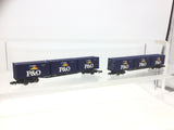Graham Farish 373-455 N Gauge Bogie Freightliner Wagon P&O x2