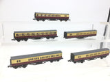 Graham Farish 0625/0635 N Gauge BR Red/Cream Mainline Coach x5