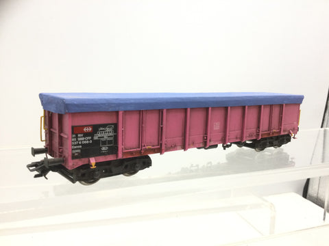 Roco 66501 HO Gauge SBB Pink Gondola Wagon