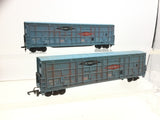 Life-Like 08995 HO Gauge Thrall Door Box Car Bennett x2 (WEATHERED)