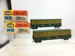 Life-Like 08991 HO Gauge Thrall Door Box Car AP Lumber Products x2 (WEATHERED)