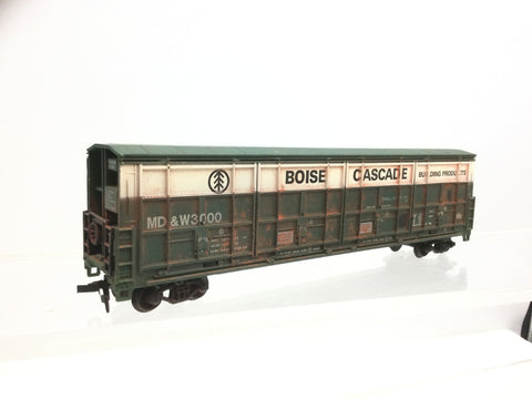 Life-Like 08982 HO Gauge Thrall Door Box Car Boise Cascade (WEATHERED)
