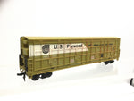 Life-Like 08983 HO Gauge Thrall Door Box Car US Plywood (WEATHERED)