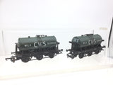 Lima 305644 OO Gauge 6 Wheel Milk Tanker CWS x2