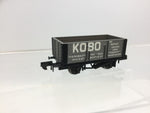 Graham Farish 373-176 N Gauge 7 Plank Wagon Kobo, Manchester