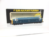 Graham Farish 8416 N Gauge BR Blue Class 55 Deltic 55009 Alycidon (NON-RUNNER)