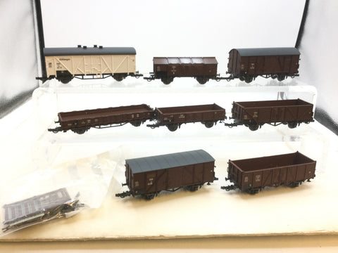 Roco 44011 HO Gauge OBB Freight Car 8 Wagon Set