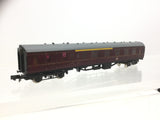 Graham Farish 0691 N Gauge BR Maroon Mk1 Brake Coach M21033
