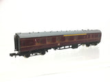 Graham Farish 0691 N Gauge BR Maroon Mk1 Brake Coach M21033