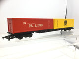 Hornby R1281M OO Gauge Bogie Container Wagon MSC/K Line