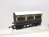 Hornby R446 OO Gauge GWR 4 Wheel Coach (Unboxed)