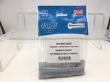 Dapol 4A-003-002 OO Gauge Wagon Wheels 3 Hole Disc 12.5mm (20 Wheels on 10 Axles)