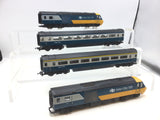 Hornby OO Gauge Blue/Yellow HST Intercity 4 Car Set